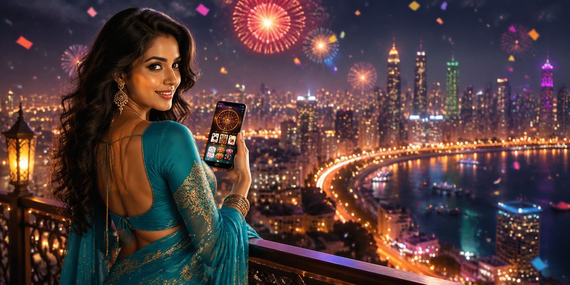 VIP player browsing itr1 casino app with traditional belongings in Mumbai